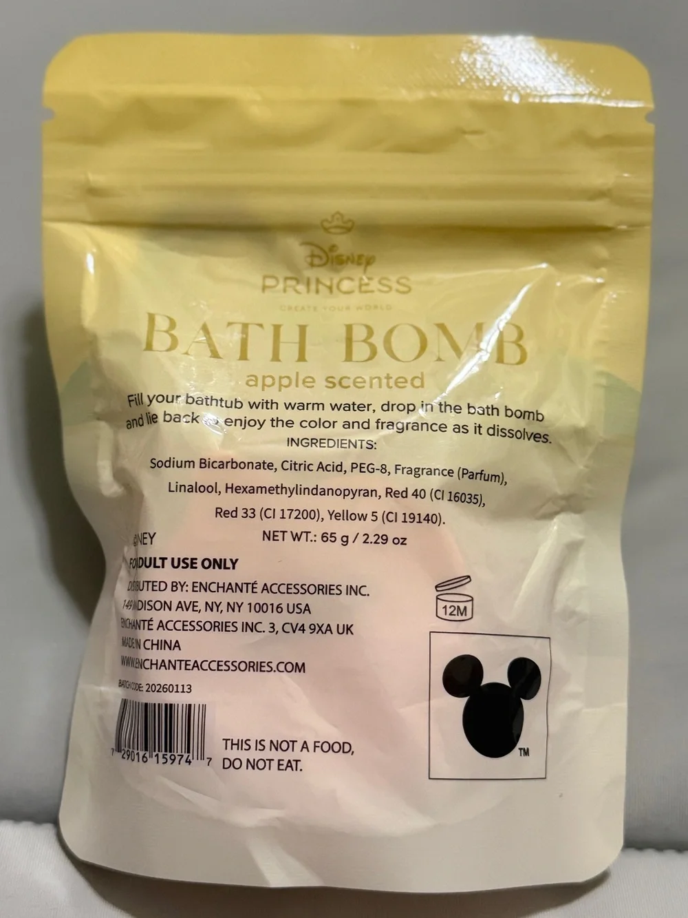 💜 Disney Princess Apple Scented Bath Bomb